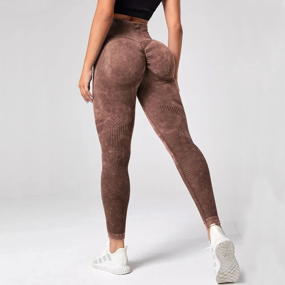 High-Waist Scrunch Bubble Butt Yoga Leggings